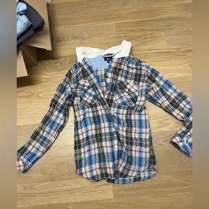 Hooded flannel